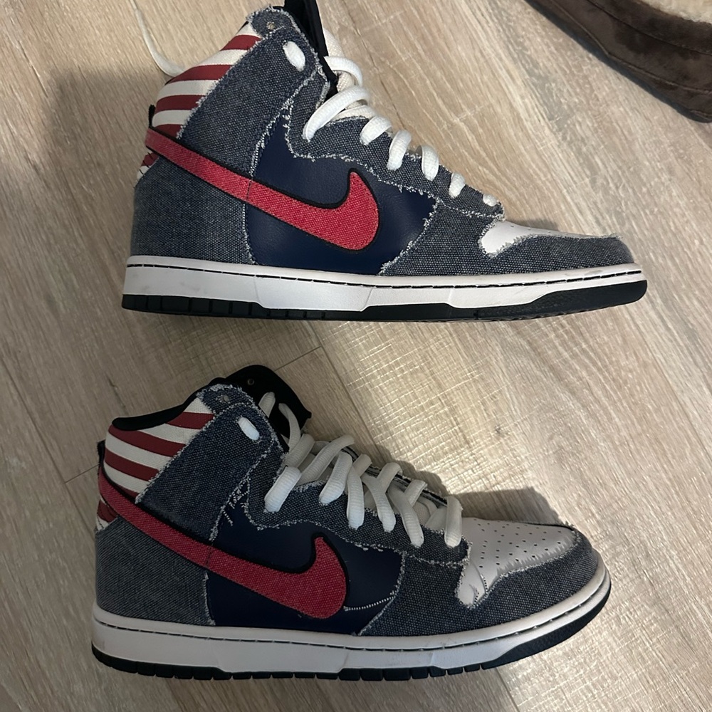 Nike Dunk High Denim Sneakers